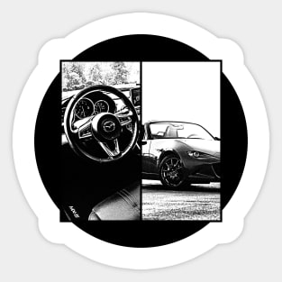Mazda Miata MX-5 ND Black 'N White 5 Sticker
